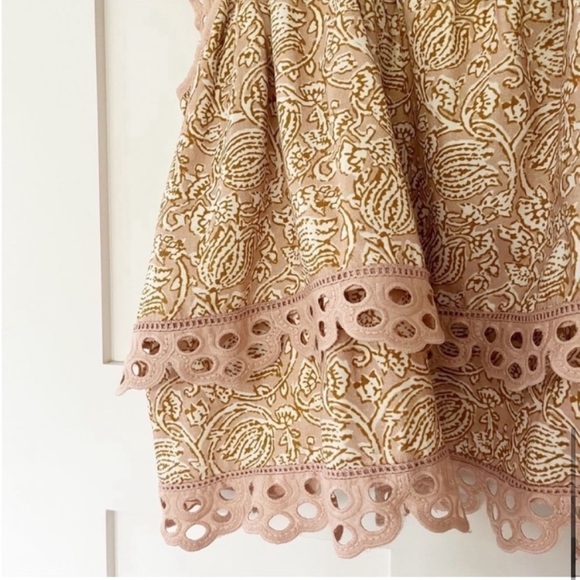 LET ME BE Eyelet Swing Ruffle Top - Picture 8 of 13